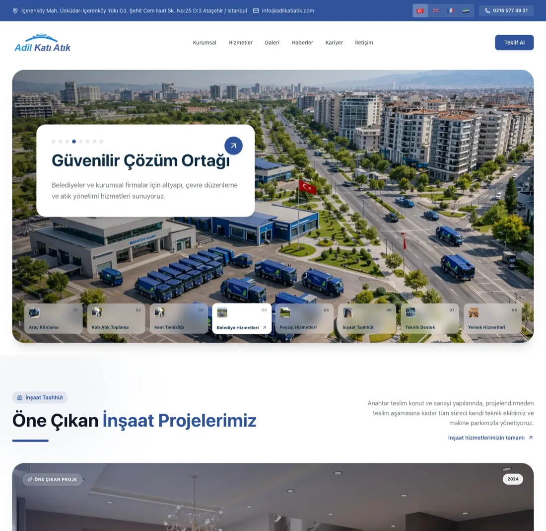Adil Katı Atık web sitesi
